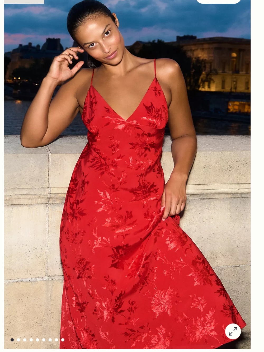 NWT Anthropology Maeve Clara Scarf-Neck Jacquard Midi Dress